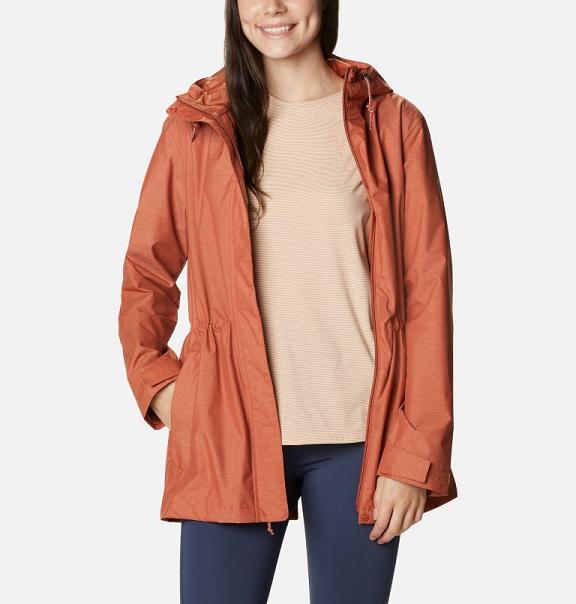 Columbia Norwalk Mountain Rain Jacket Brown For Women's NZ91024 New Zealand